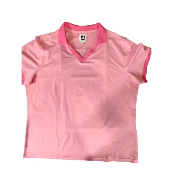 FootJoy Men's XL Pink Performance‎ Athletic Golf Polo - Picture 1 of 6
